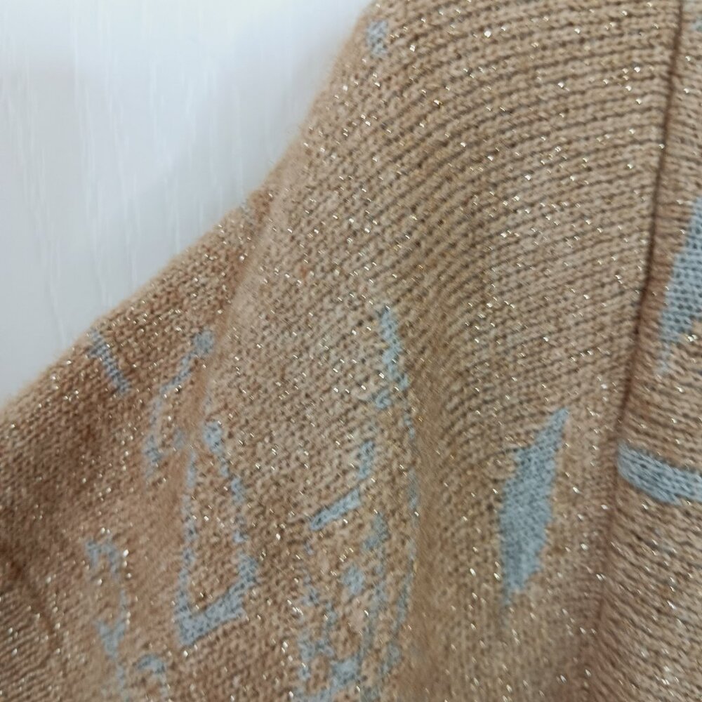 Anthropologie Women's Gold Angel Of The North Icebloom Cardigan Size M - Picture 6 of 14
